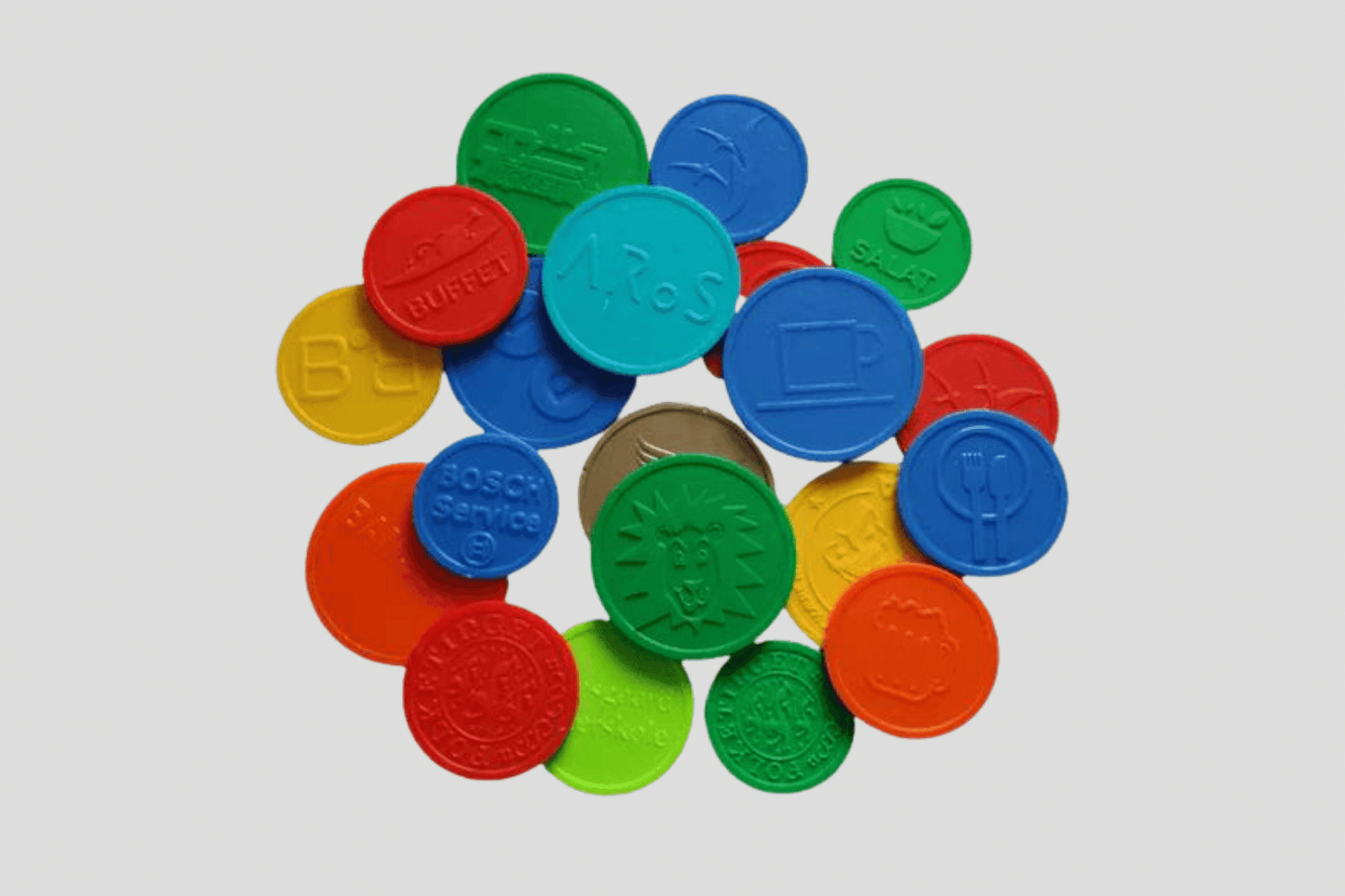 Reljefas plastmasas žetoni Žetoni JM Band®