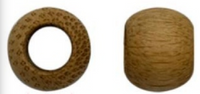 Natural bamboo bead for jewelry making and craft projects.