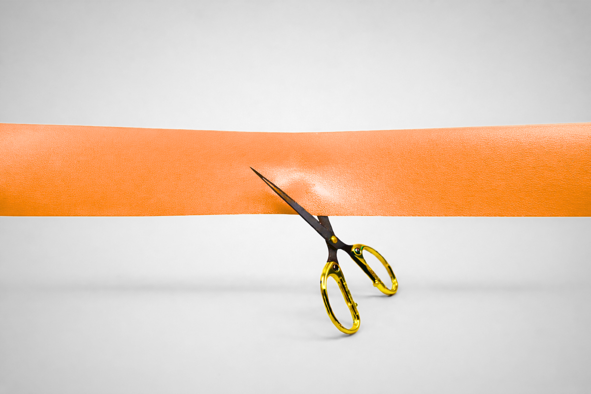 Oranžas krāsas inaugurācijas lentes bez apdrukas no JM Band®.