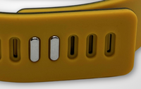 Double pin and tuck style watch band fastener.