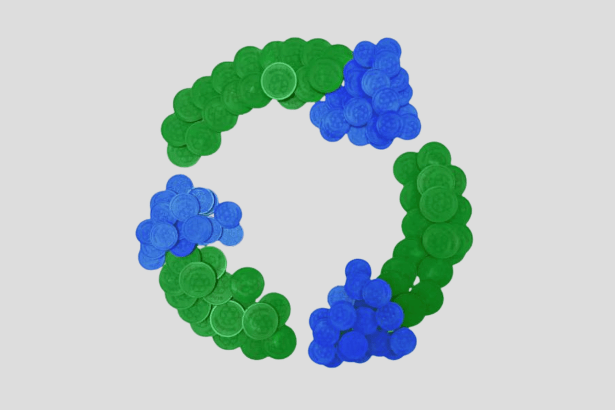 Bioloģiski noārdāmi plastmasas žetoni noliktavā Žetoni JM Band®