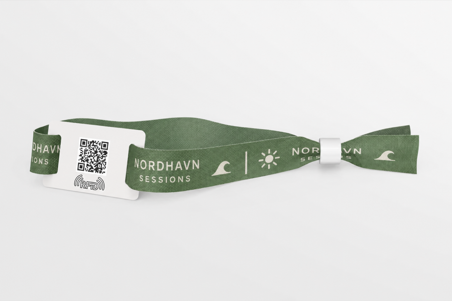 Printed Festvival wristbands with RFID slider from JM Band®