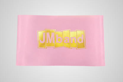 JM Band® zelta termopārneses folijas drukas piemērs.