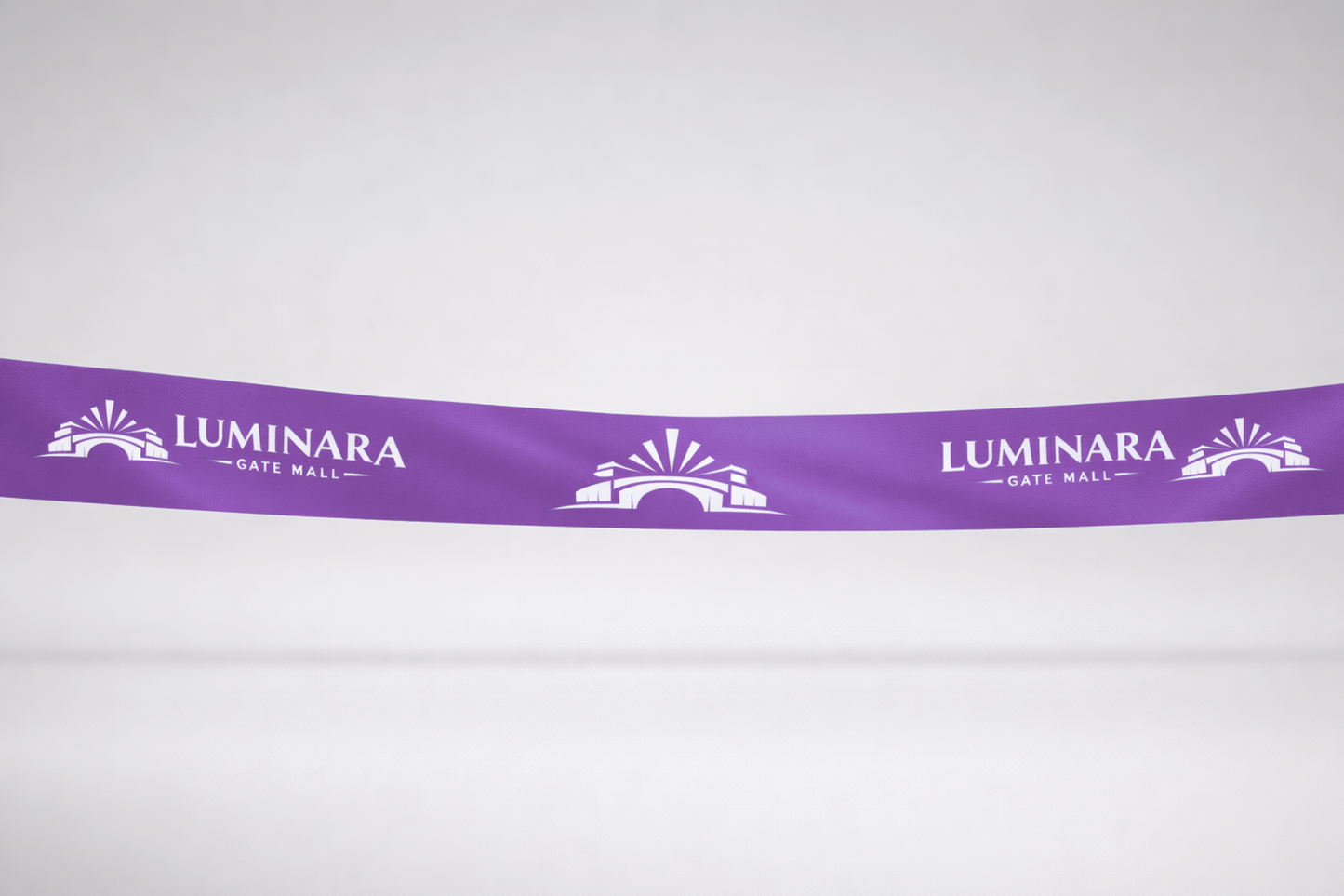 Violeta ECO satīna inaugurācijas lente ar apdruku no JM Band®.