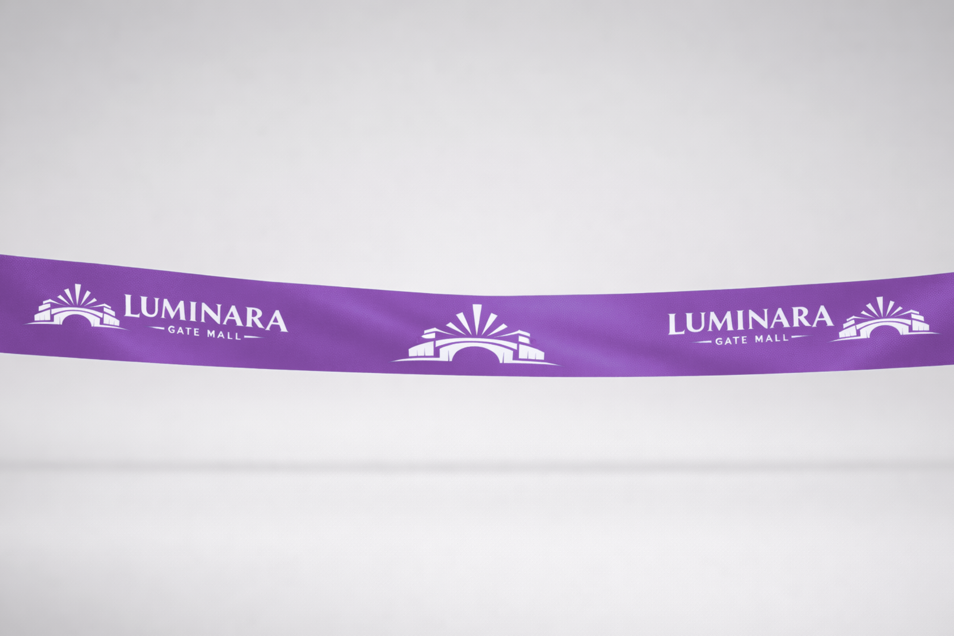Violeta ECO satīna inaugurācijas lente ar apdruku no JM Band®.