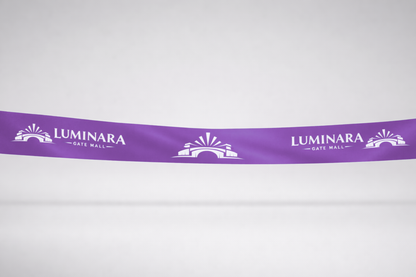 Violeta ECO satīna inaugurācijas lente ar apdruku no JM Band®.
