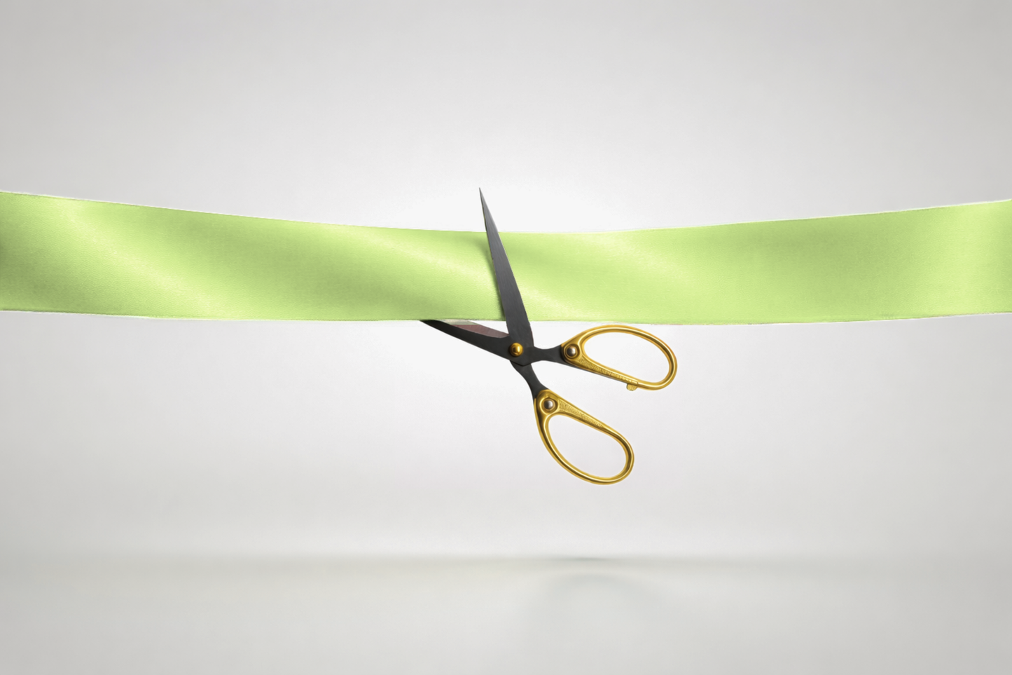 Laimzaļa ECO satīna inaugurācijas lente bez apdrukas no JM Band®.