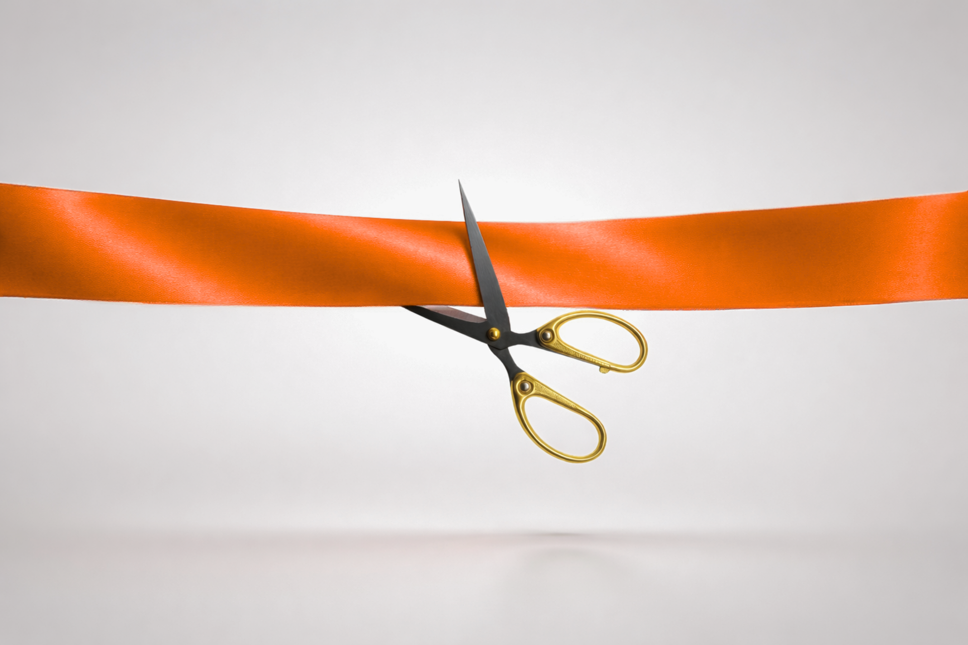 Oranža ECO satīna inaugurācijas lente bez apdrukas no JM Band®.