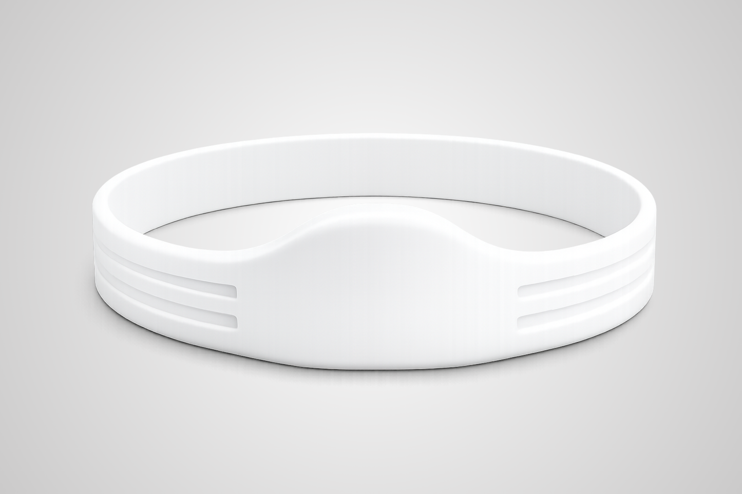 Balta NFC silikona aproce, modelis JM04 no JM Band®.