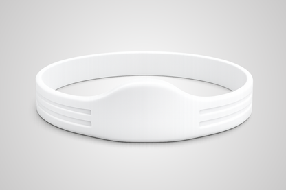 Balta NFC silikona aproce, modelis JM04 no JM Band®.