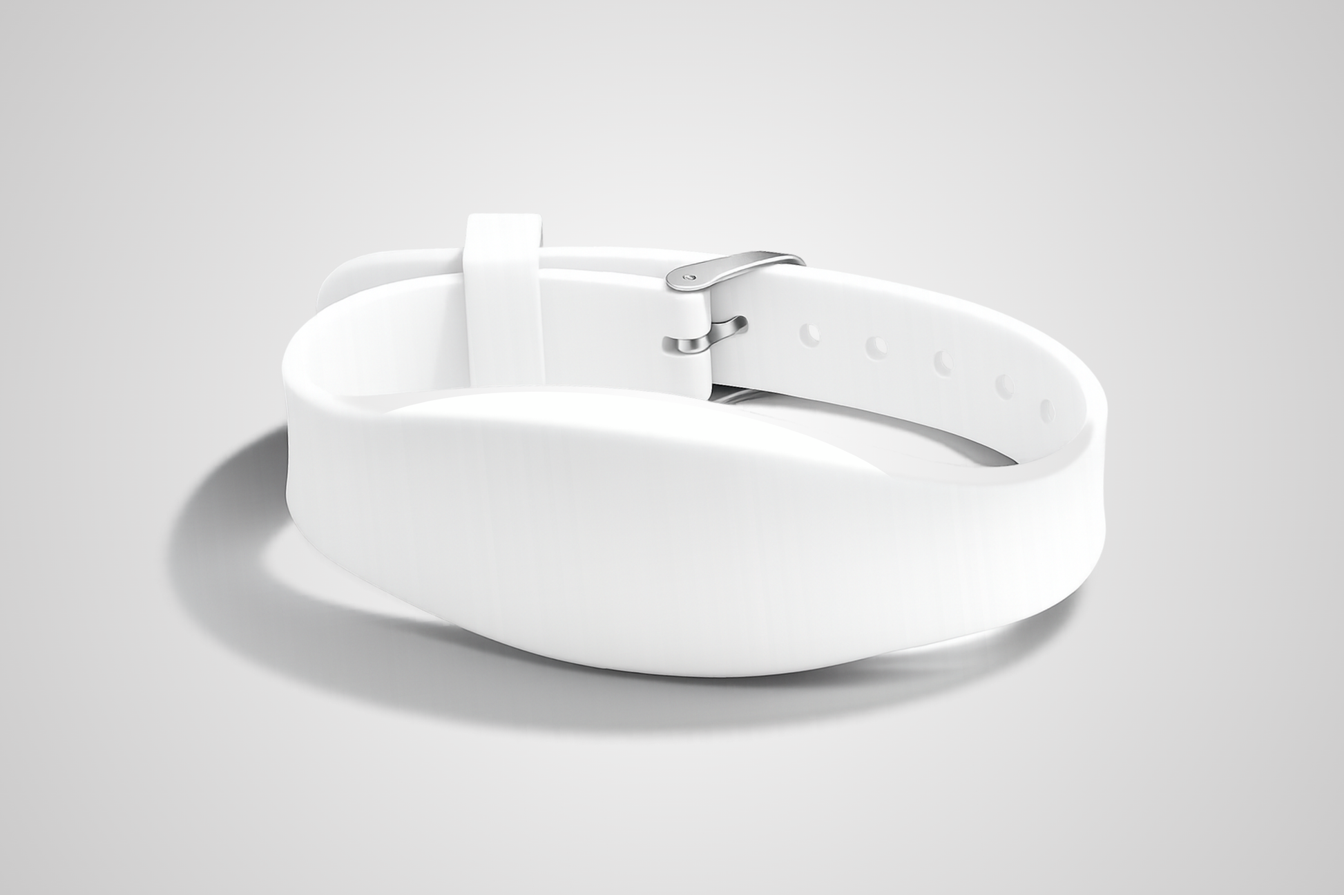JM Band® NFC silikona aproce ar baltu uzlīmi, modelis JM11.