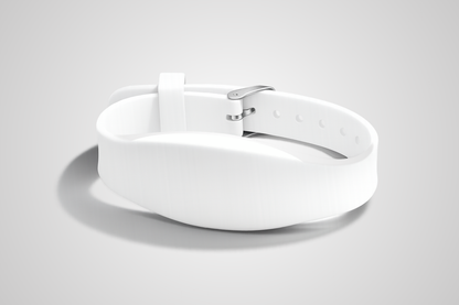 JM Band® NFC silikona aproce ar baltu uzlīmi, modelis JM11.