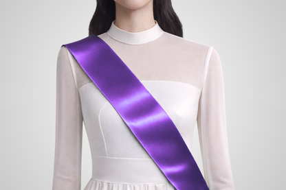 Violeta ECO satīna apbalvojumu lente bez apdrukas no JM Band®.