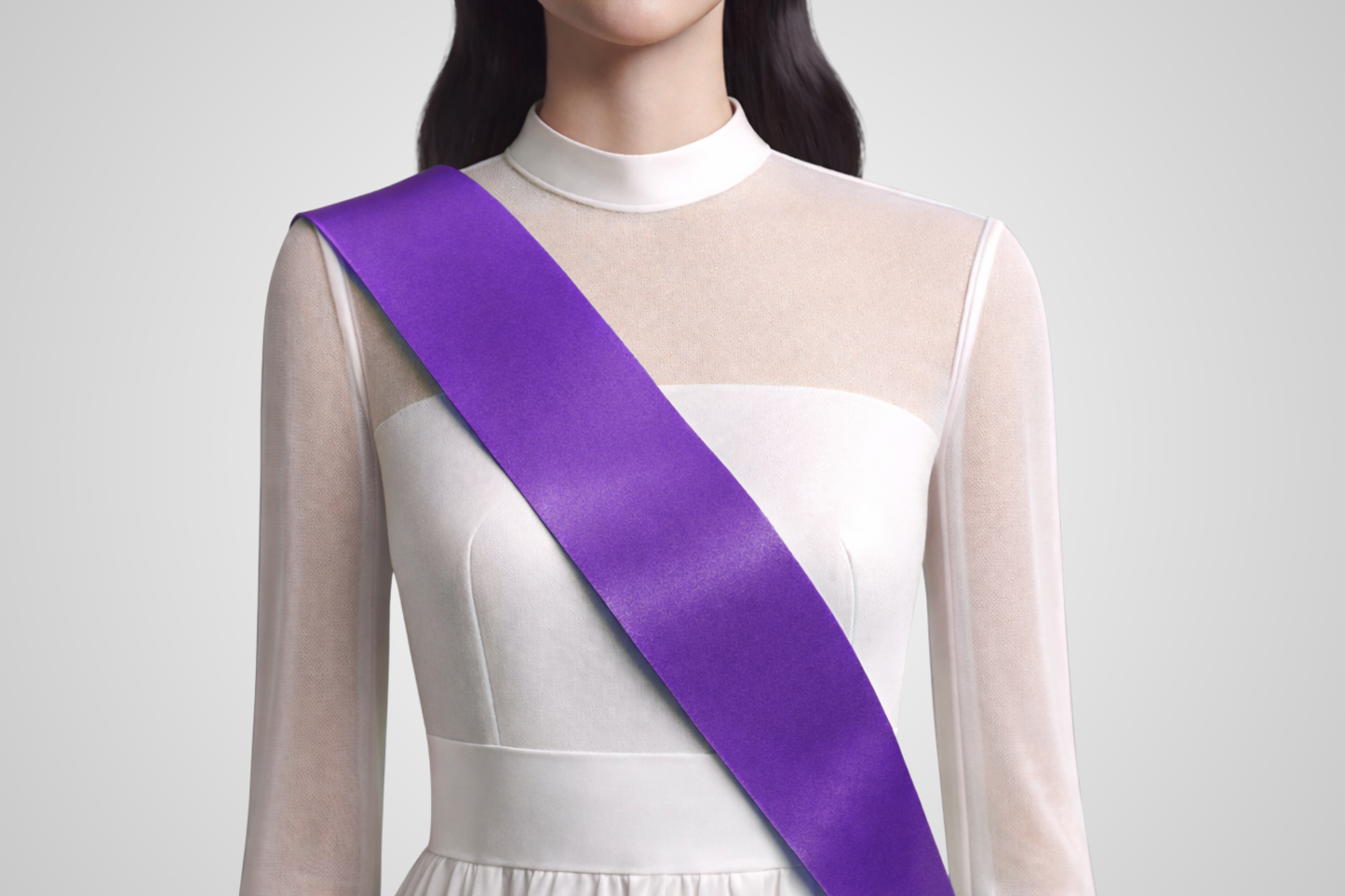 Violeta pasūtījuma lente bez apdrukas violetā krāsā no JM Band®.