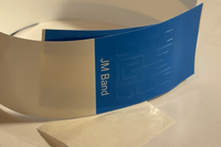 Peel and stick adhesive label or sticker.