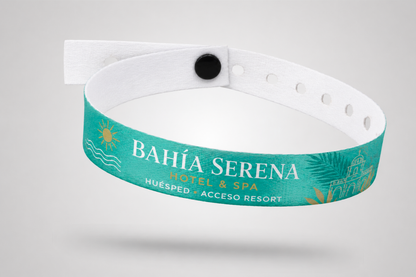 12mm wide Printed festival wristbands with snap closure | JM Band®