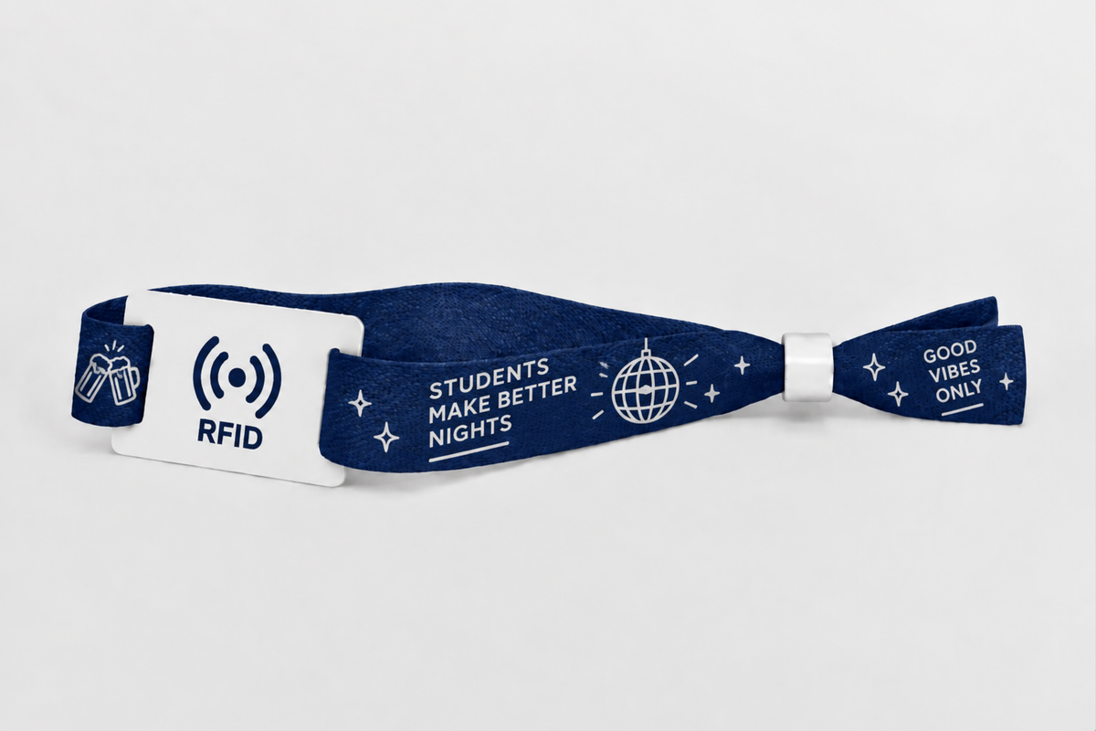 RFID bambusa auduma aproces ar apdruku