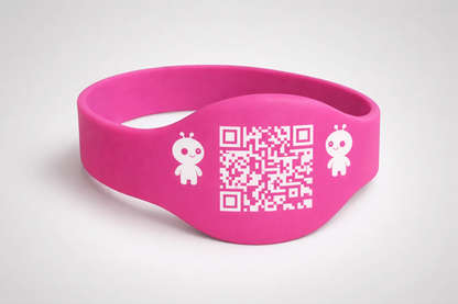 JM Band® silikona aproce ar uzlabotu RFID un QR kodu