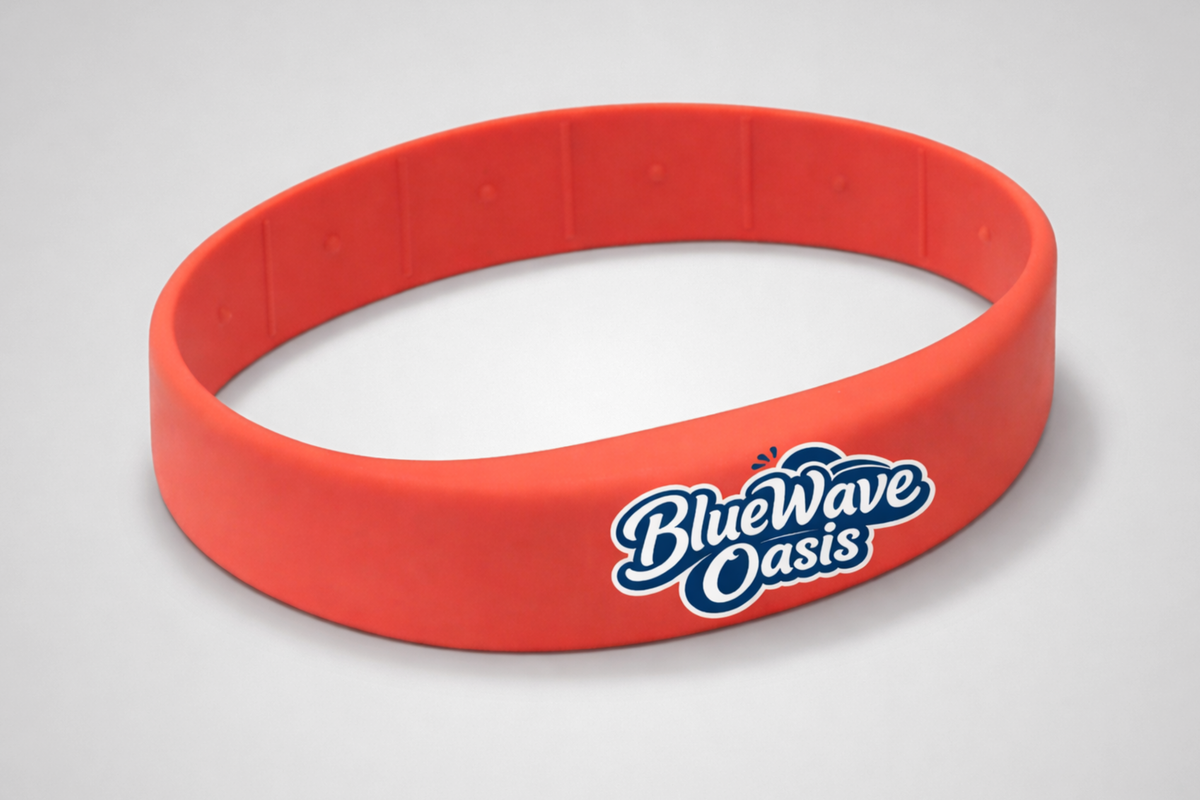Sarkana silikona aproce ar uzlabotu RFID no JM Band®