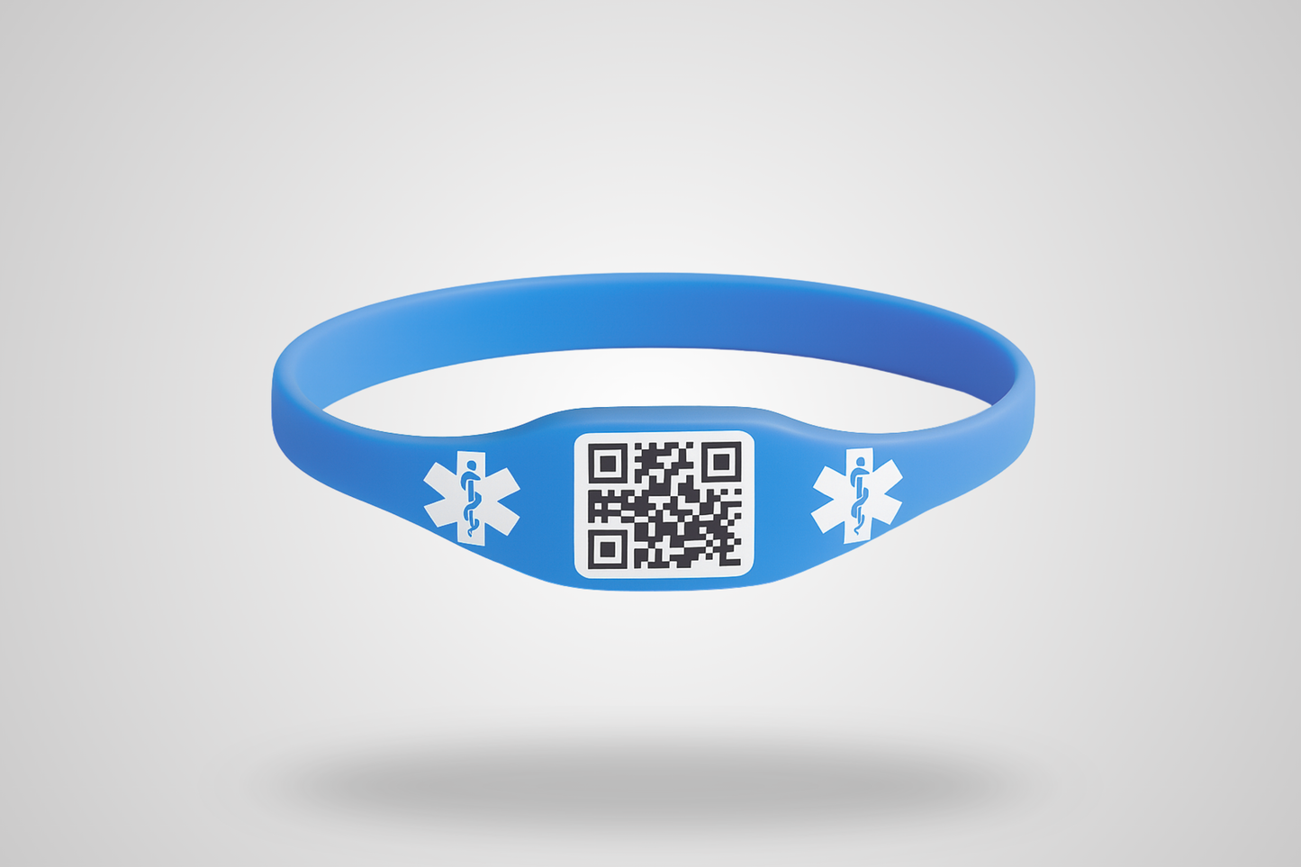 JM Band® silikona aproču fotoattēls ar QR kodu. Iegādājieties 18 mm silikona aproces šeit.