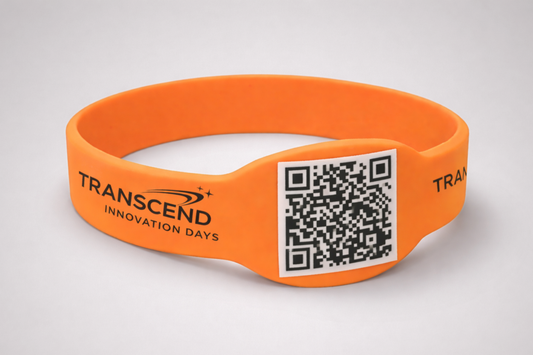 JM Band® silikona aproču fotoattēls ar QR kodu. Iegādājieties 12 mm silikona aproces šeit.