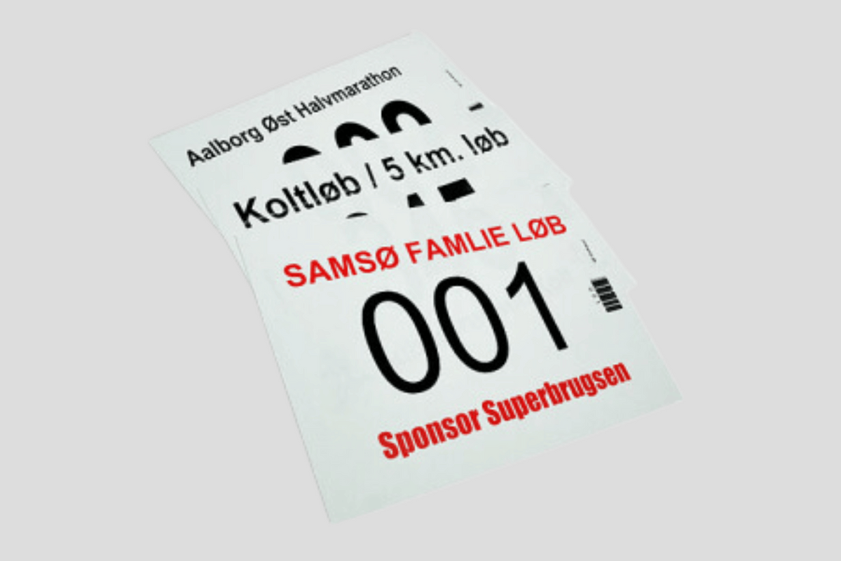 Sacensību numuri ar apdruku JM Band UK