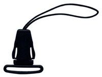 A durable string hook designed for secure attachment and hanging.