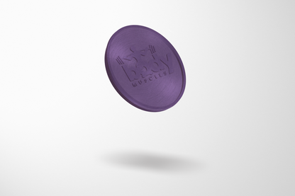 JM Band® reljefo plastmasas žetonu fotoattēls. Iegādājieties 35 mm žetonus šeit.