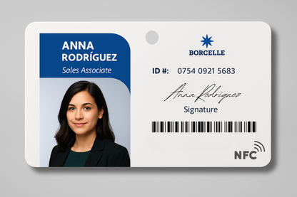 Darbinieku ID kartes ar NFC fotoattēls