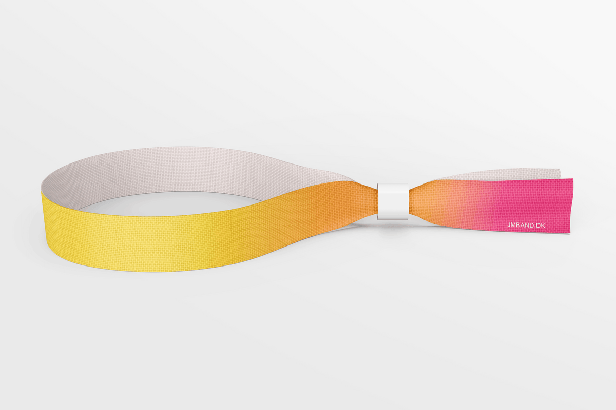ECO PET festivāla aproces noliktavā Auduma aproces JM Band® 1 Yellow