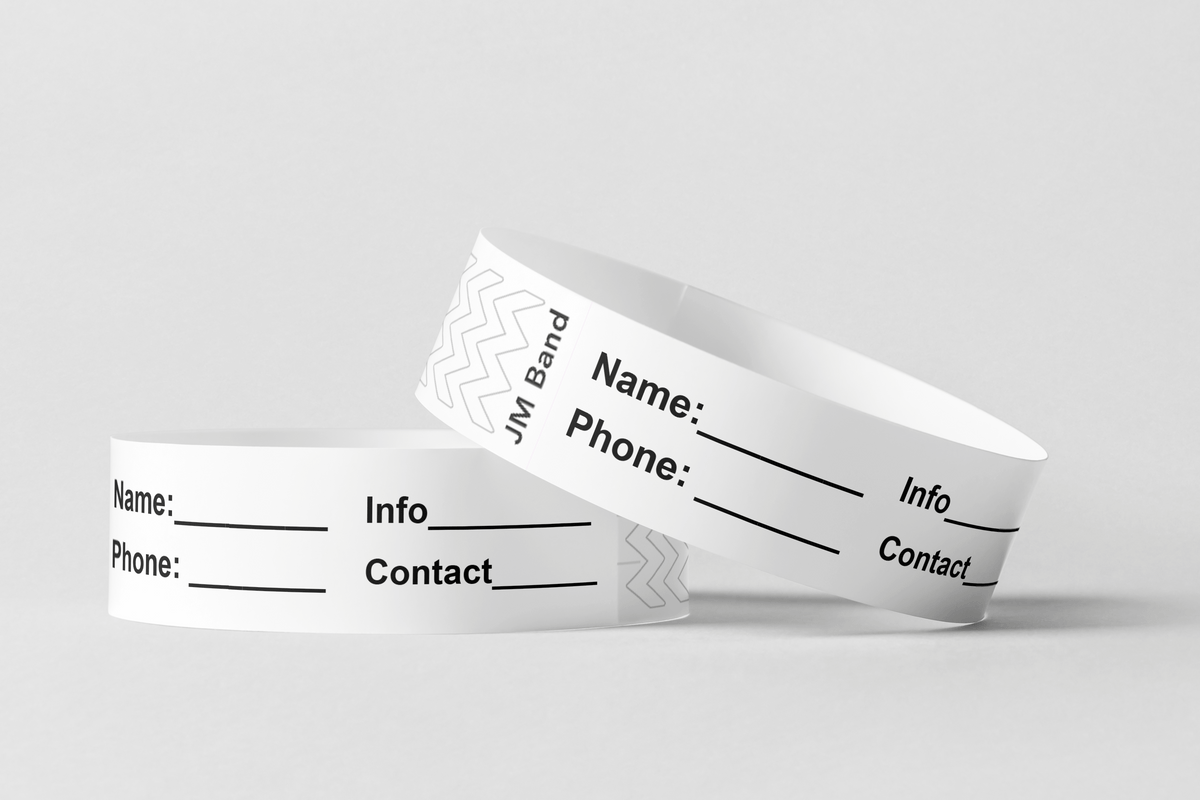 ID papīra aproces Papīra aproces JM Band® 10 baltas
