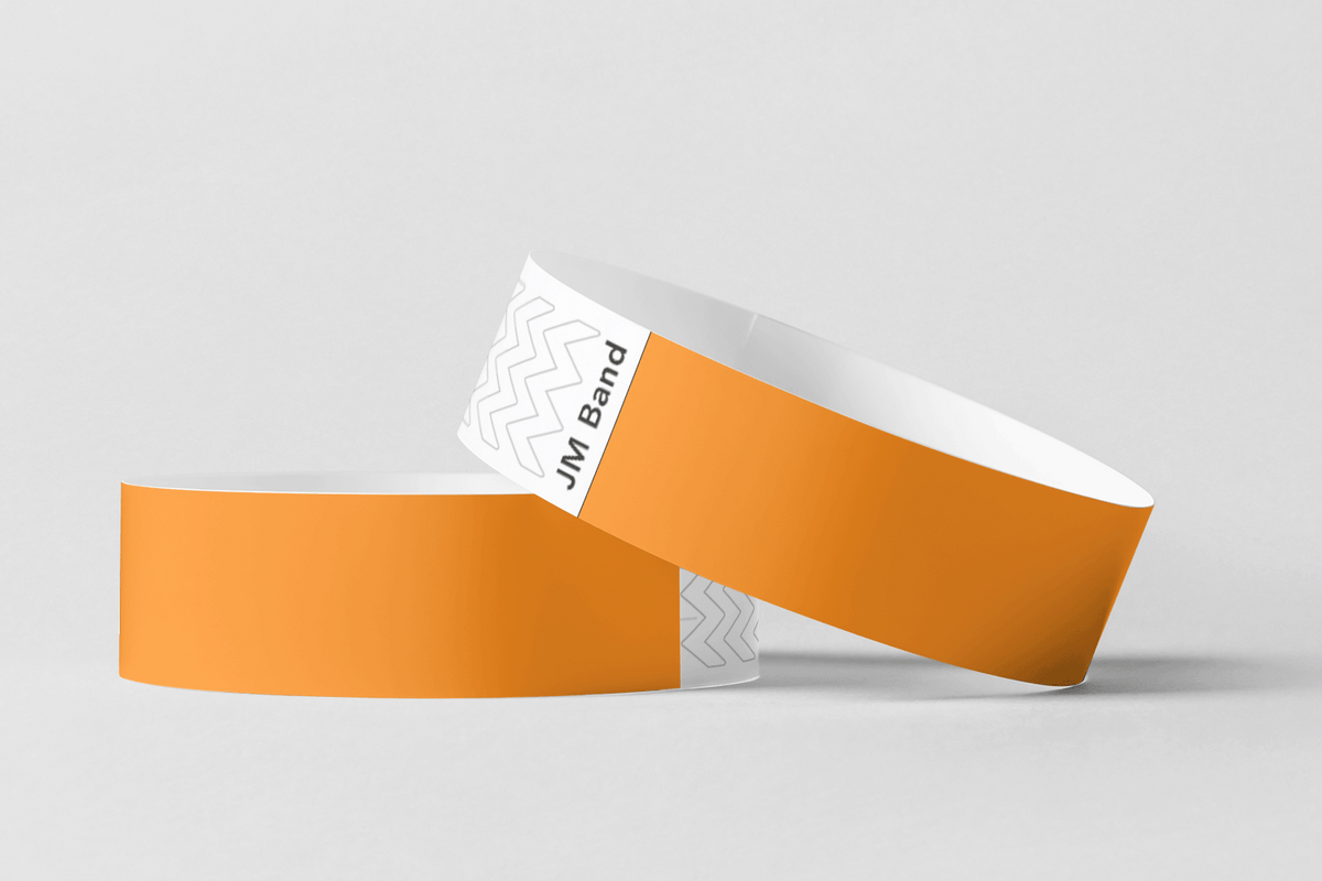 Papīra aproces - Vienkāršas papīra aproces JM Band® 10 oranžas
