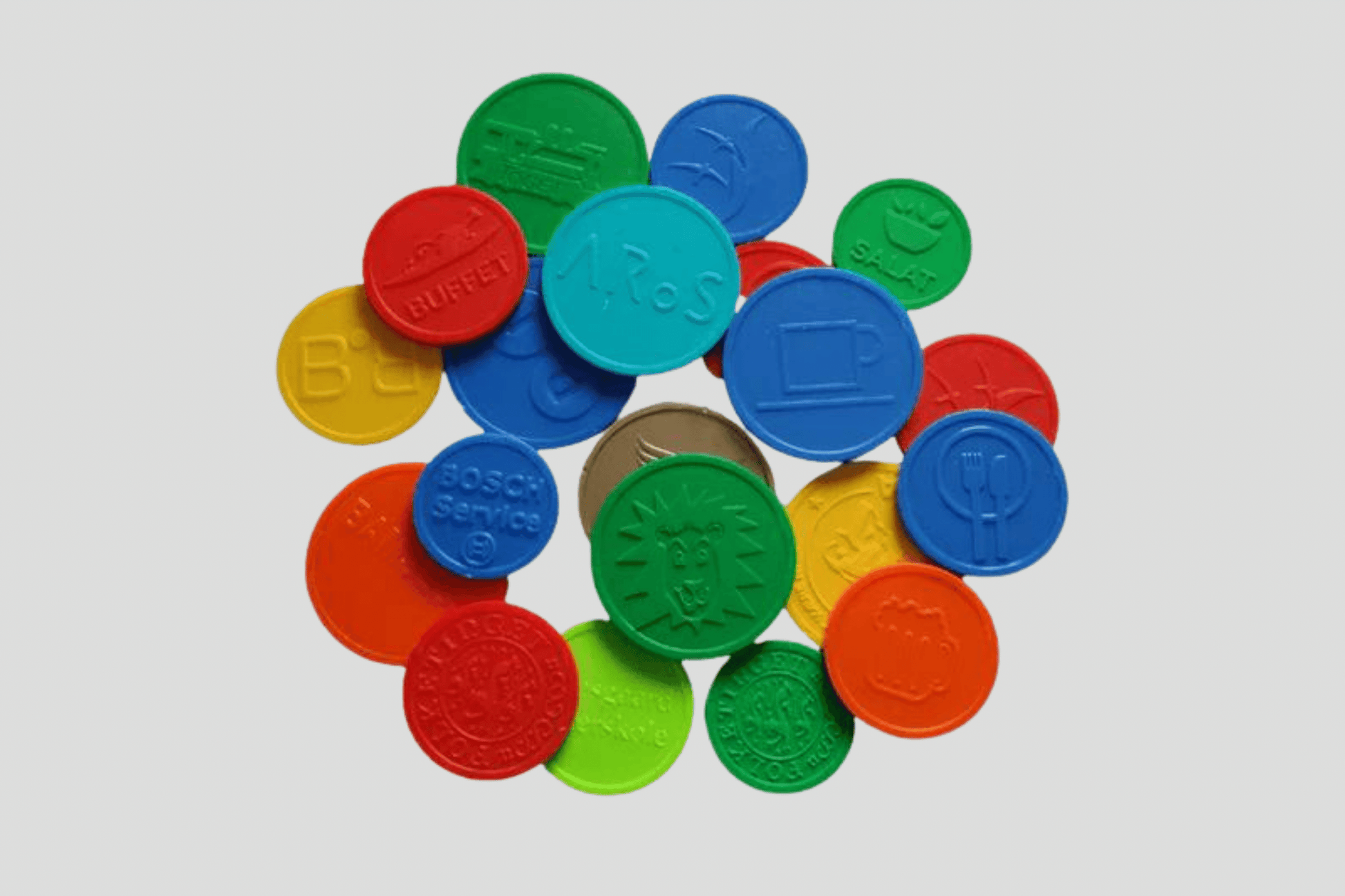 Reljefas plastmasas žetoni Žetoni JM Band®